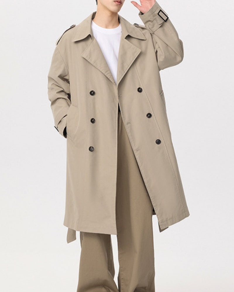 Classic Double-Breasted Trench Coat